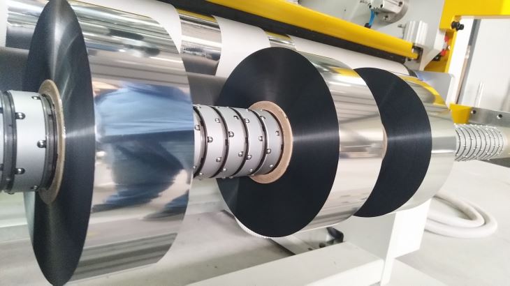 cold foil spooling slitting machine